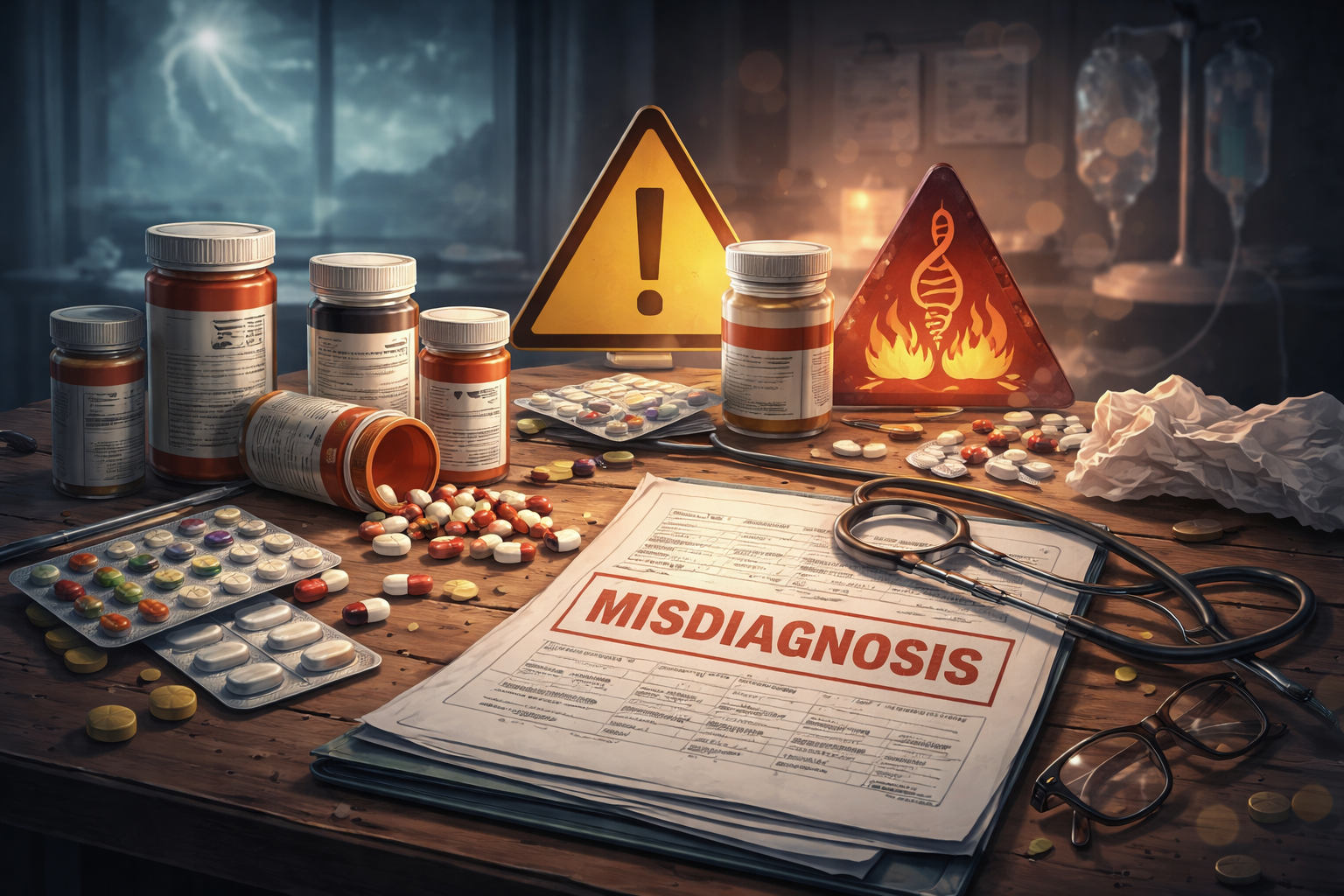 Wat vooraf ging aan een foutieve diagnose